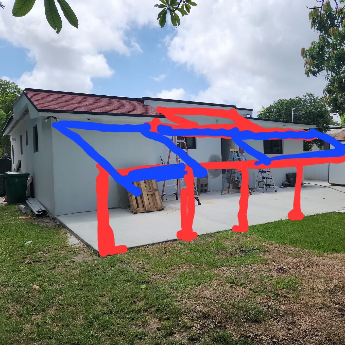 González family finished white insulated patio cover in Kendall
